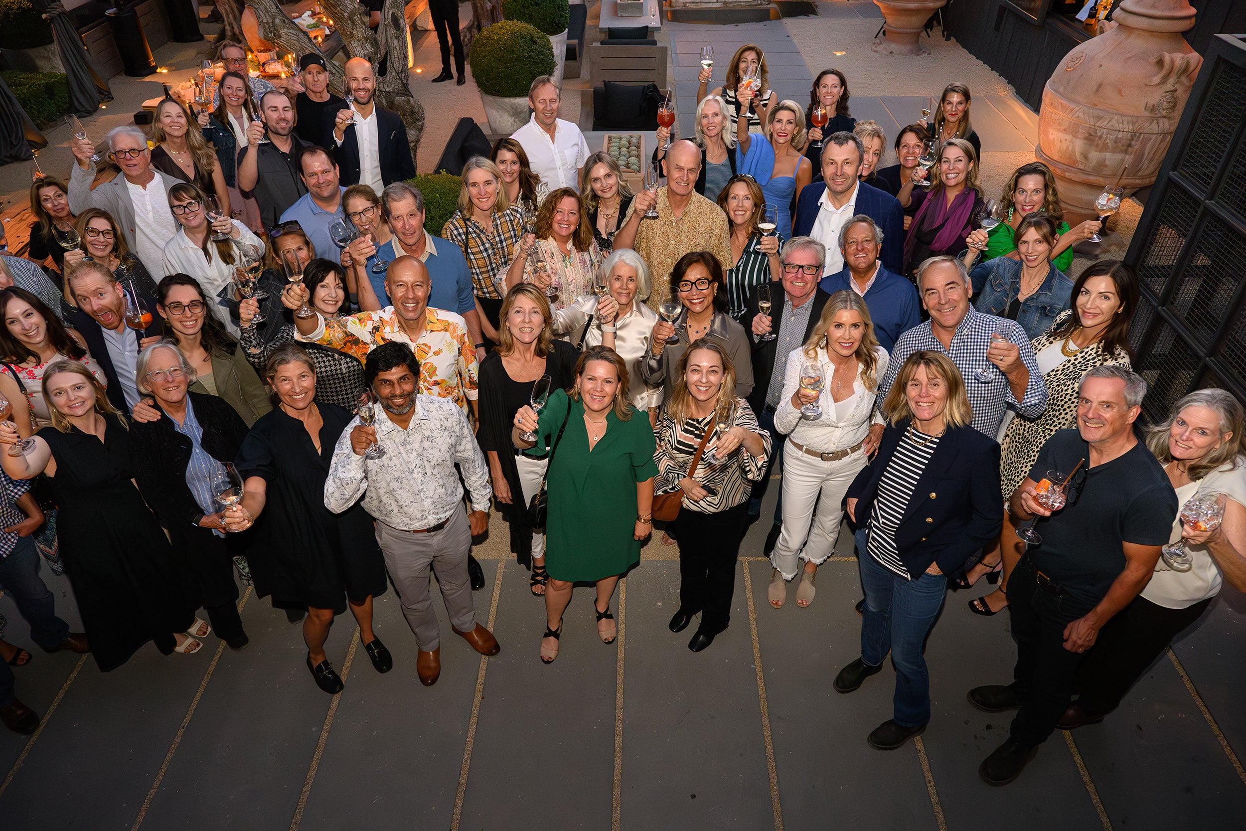 Group Toast at Tomorrow Cellars Launch Party