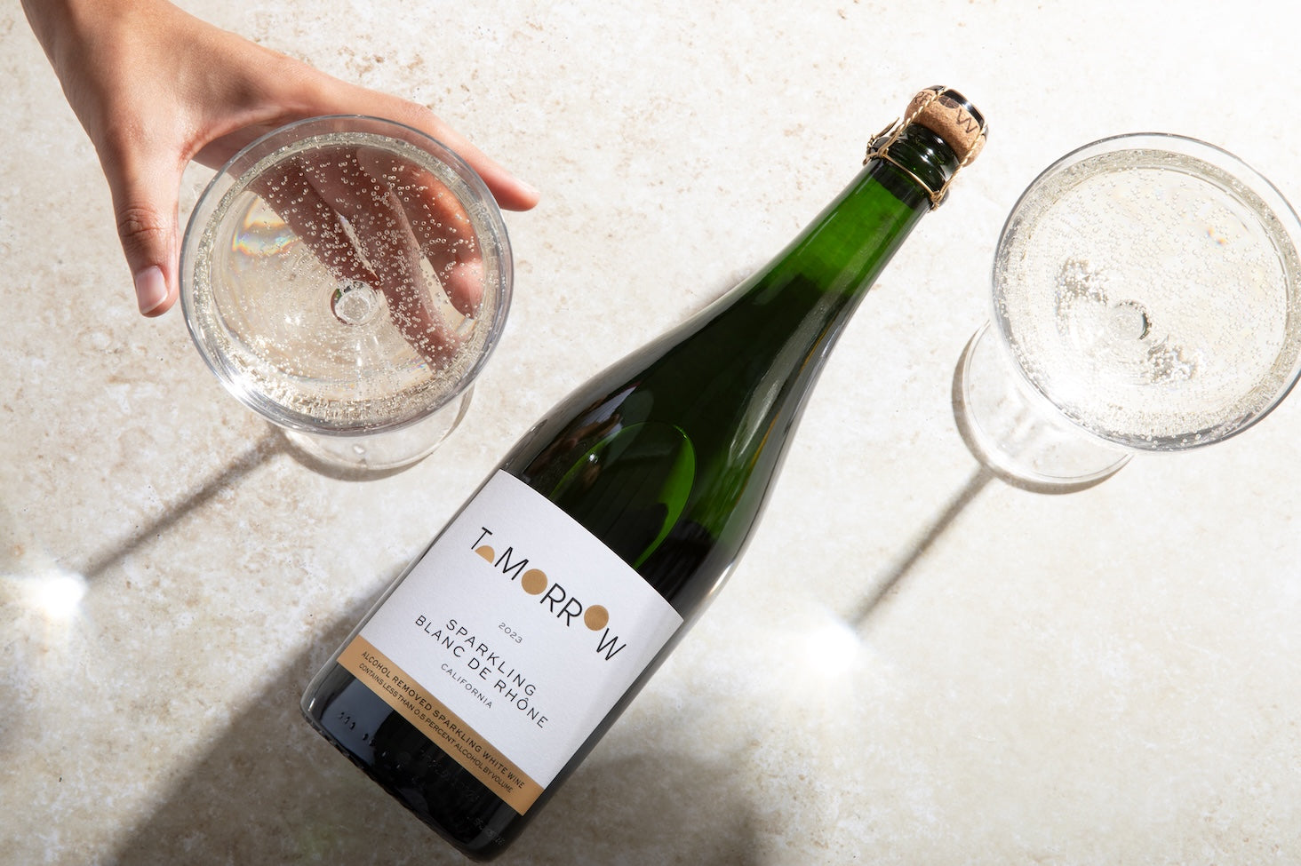 Tomorrow Cellars non-alcoholic sparkling wine for baby showers 