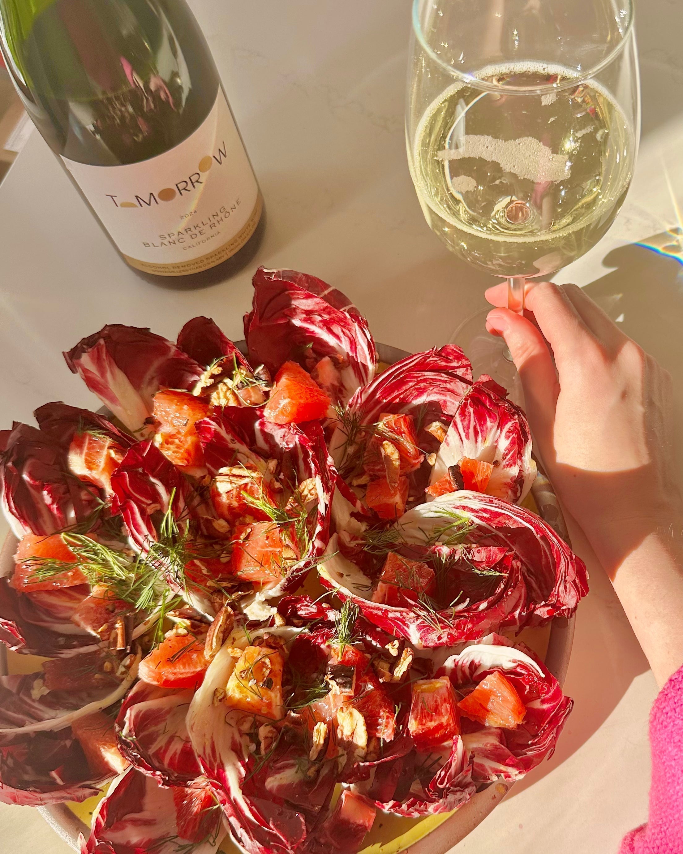 Radicchio, Citrus & Pecan Salad with Dill